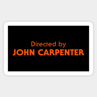 Directed by John Carpenter Sticker